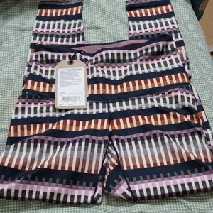 NWT PRANA Kimble Multicolor Striped Leggings. MSRP. $89